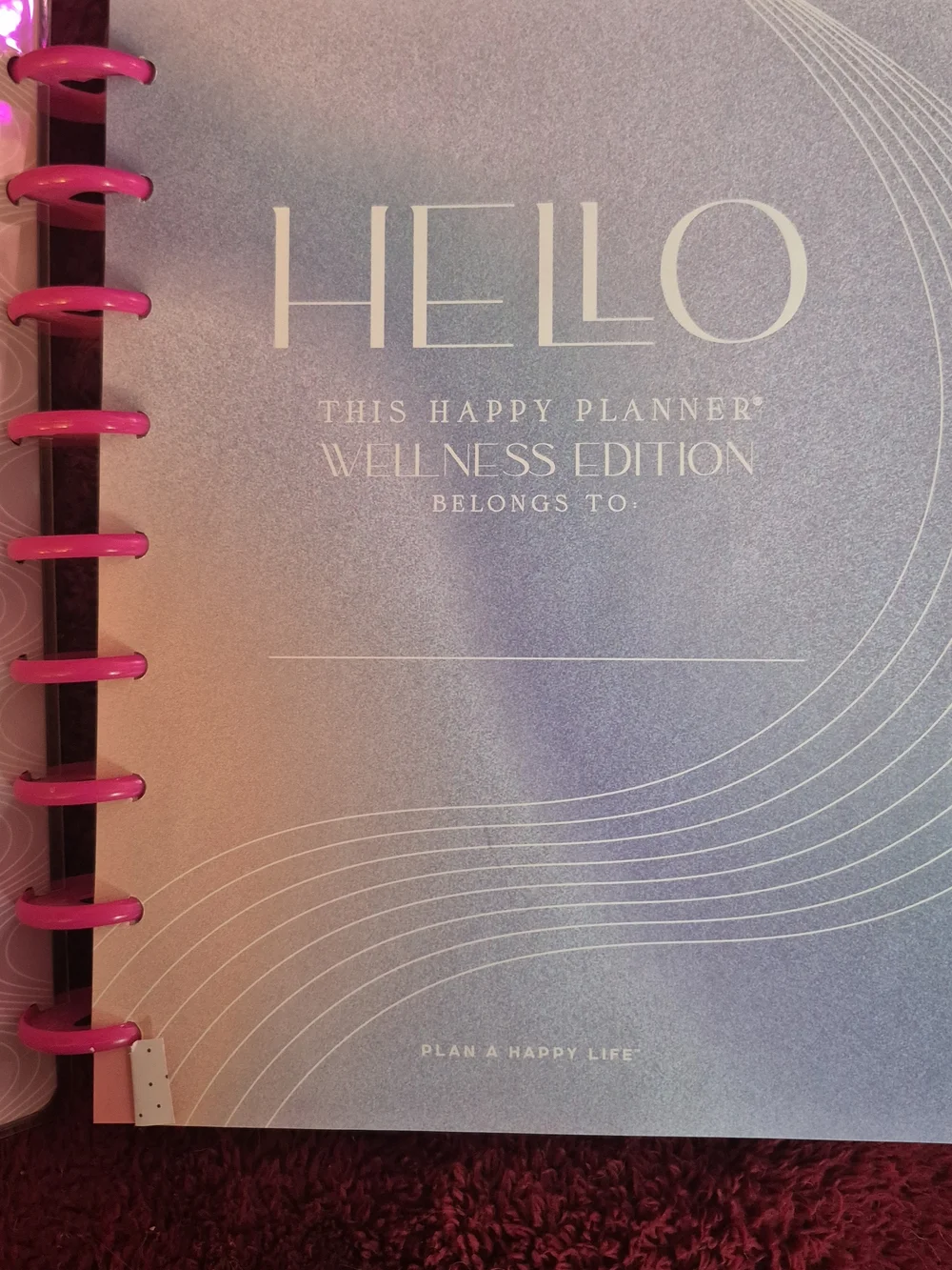 The Happy Planner Purple & Pink 'Be the Best Version of You' Spiral Planner